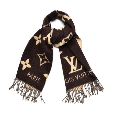 louis vuitton brown and black|Louis Vuitton brown monogram scarf.